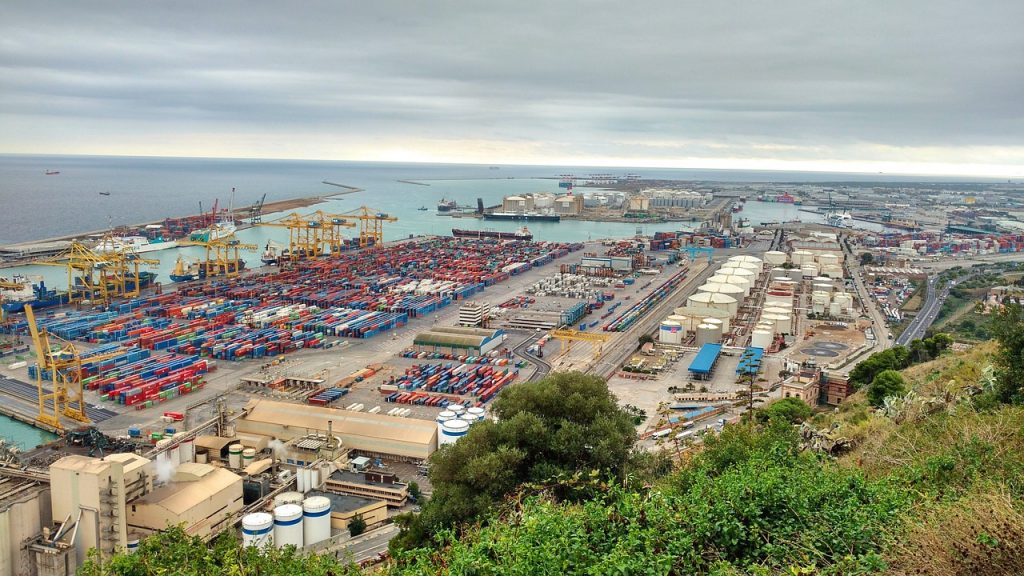 Port, containers, sea containers, industrial port