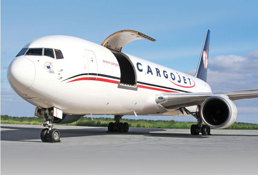 cargojet, airplane, air cargo